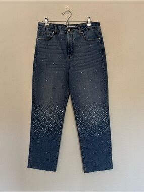 Loft The Straight Rhinestone Jean